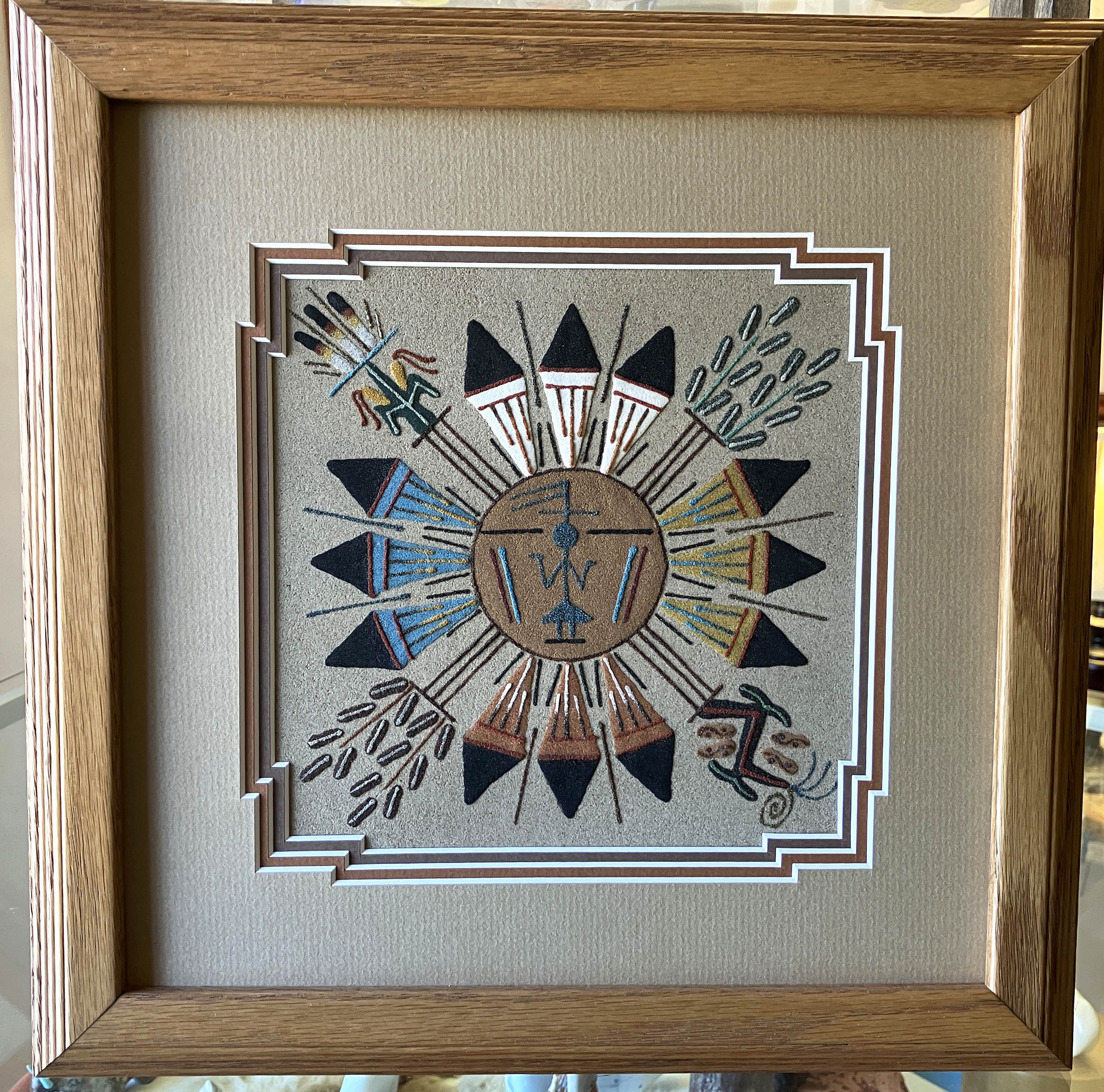Herman Tom | Navajo Sandpainting | Penfield Gallery of Indian Arts | Albuquerque, New Mexico